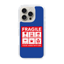 スリムプロテクションケース［ FRAGILE Sticker - Blue ］