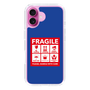 スリムプロテクションケース［ FRAGILE Sticker - Blue ］