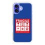 スリムプロテクションケース［ FRAGILE Sticker - Blue ］