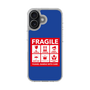 スリムプロテクションケース［ FRAGILE Sticker - Blue ］
