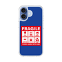 スリムプロテクションケース［ FRAGILE Sticker - Blue ］