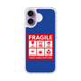 スリムプロテクションケース［ FRAGILE Sticker - Blue ］
