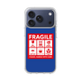 スリムプロテクションケース［ FRAGILE Sticker - Blue ］
