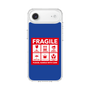 スリムプロテクションケース［ FRAGILE Sticker - Blue ］