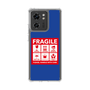 スリムプロテクションケース［ FRAGILE Sticker - Blue ］