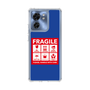 スリムプロテクションケース［ FRAGILE Sticker - Blue ］