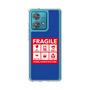 スリムプロテクションケース［ FRAGILE Sticker - Blue ］