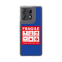 スリムプロテクションケース［ FRAGILE Sticker - Blue ］