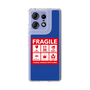 スリムプロテクションケース［ FRAGILE Sticker - Blue ］