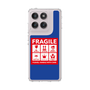 スリムプロテクションケース［ FRAGILE Sticker - Blue ］