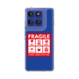 スリムプロテクションケース［ FRAGILE Sticker - Blue ］