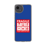 スリムプロテクションケース［ FRAGILE Sticker - Blue ］