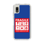 スリムプロテクションケース［ FRAGILE Sticker - Blue ］