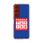 スリムプロテクションケース［ FRAGILE Sticker - Blue ］