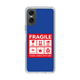 スリムプロテクションケース［ FRAGILE Sticker - Blue ］