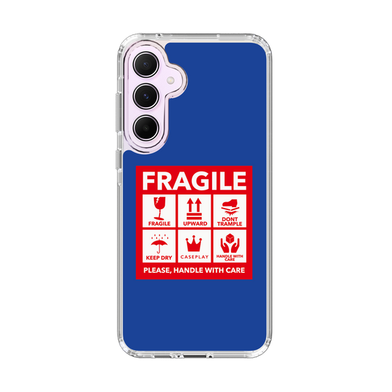 スリムプロテクションケース［ FRAGILE Sticker - Blue ］