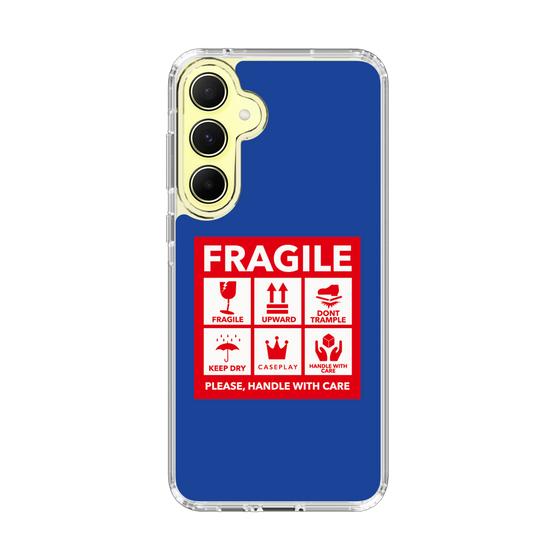 スリムプロテクションケース［ FRAGILE Sticker - Blue ］