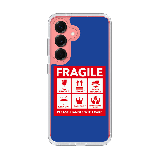 スリムプロテクションケース［ FRAGILE Sticker - Blue ］