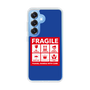 スリムプロテクションケース［ FRAGILE Sticker - Blue ］