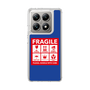 スリムプロテクションケース［ FRAGILE Sticker - Blue ］