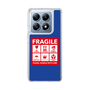 スリムプロテクションケース［ FRAGILE Sticker - Blue ］