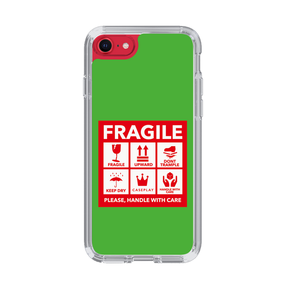 スリムプロテクションケース［ FRAGILE Sticker - Green ］