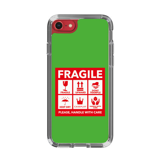 スリムプロテクションケース［ FRAGILE Sticker - Green ］