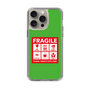 スリムプロテクションケース［ FRAGILE Sticker - Green ］