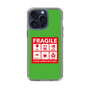 スリムプロテクションケース［ FRAGILE Sticker - Green ］