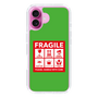 スリムプロテクションケース［ FRAGILE Sticker - Green ］