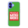 スリムプロテクションケース［ FRAGILE Sticker - Green ］