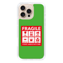 スリムプロテクションケース［ FRAGILE Sticker - Green ］