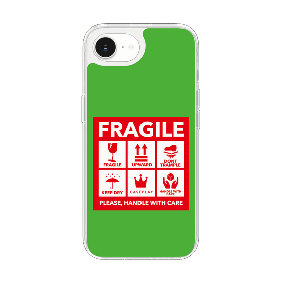 スリムプロテクションケース［ FRAGILE Sticker - Green ］