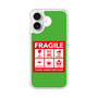 スリムプロテクションケース［ FRAGILE Sticker - Green ］