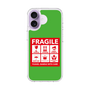 スリムプロテクションケース［ FRAGILE Sticker - Green ］