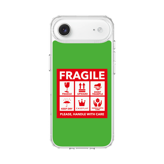 スリムプロテクションケース［ FRAGILE Sticker - Green ］