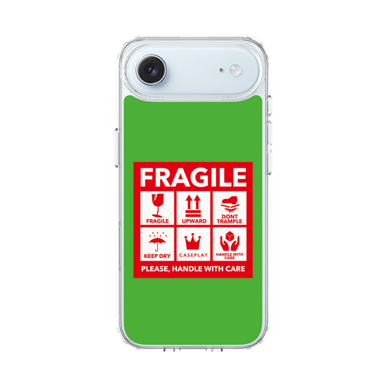 スリムプロテクションケース［ FRAGILE Sticker - Green ］