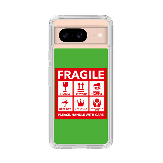 スリムプロテクションケース［ FRAGILE Sticker - Green ］