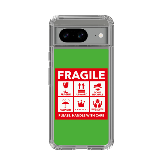 スリムプロテクションケース［ FRAGILE Sticker - Green ］