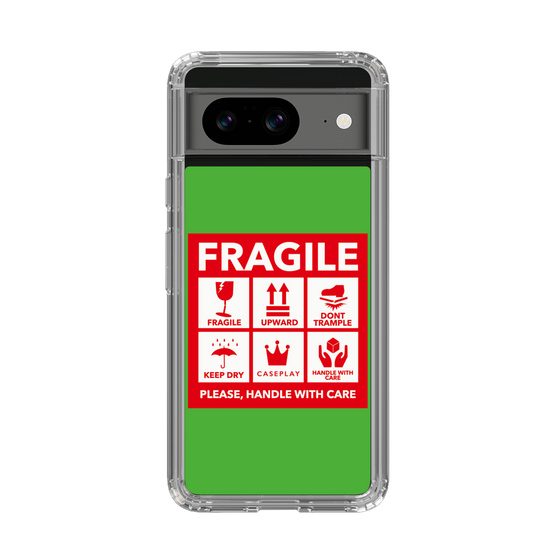 スリムプロテクションケース［ FRAGILE Sticker - Green ］