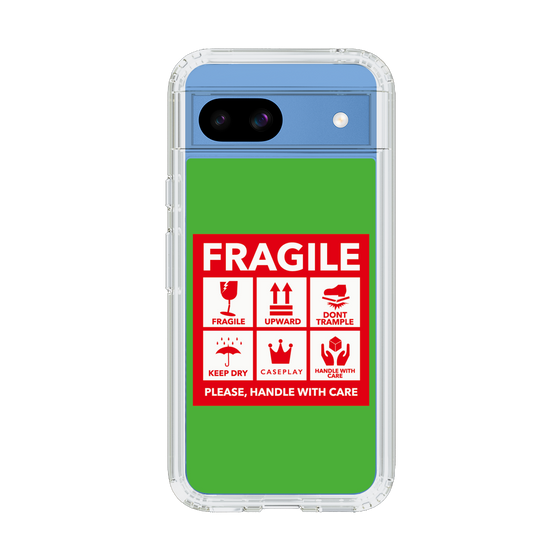 スリムプロテクションケース［ FRAGILE Sticker - Green ］