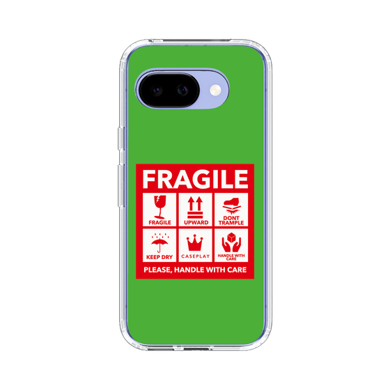 スリムプロテクションケース［ FRAGILE Sticker - Green ］
