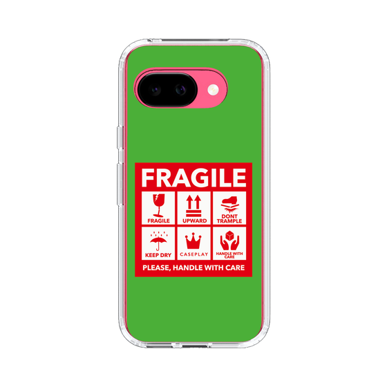スリムプロテクションケース［ FRAGILE Sticker - Green ］