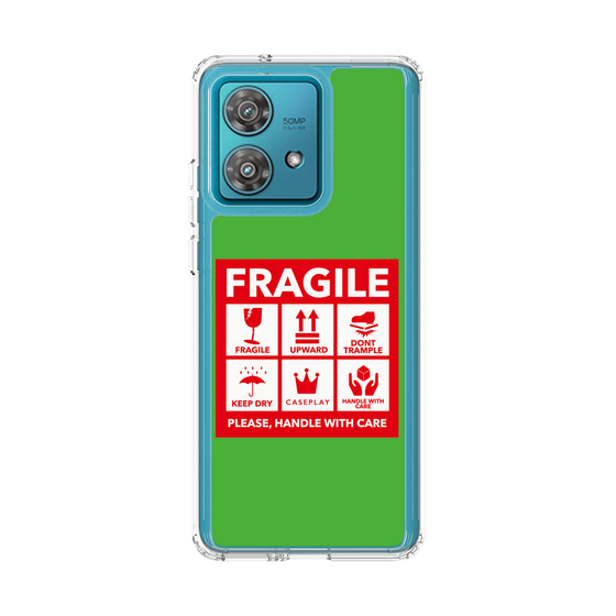スリムプロテクションケース［ FRAGILE Sticker - Green ］
