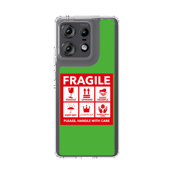 スリムプロテクションケース［ FRAGILE Sticker - Green ］