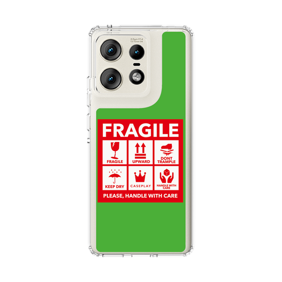 スリムプロテクションケース［ FRAGILE Sticker - Green ］