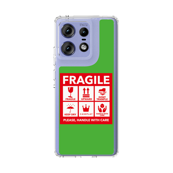 スリムプロテクションケース［ FRAGILE Sticker - Green ］
