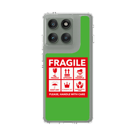 スリムプロテクションケース［ FRAGILE Sticker - Green ］
