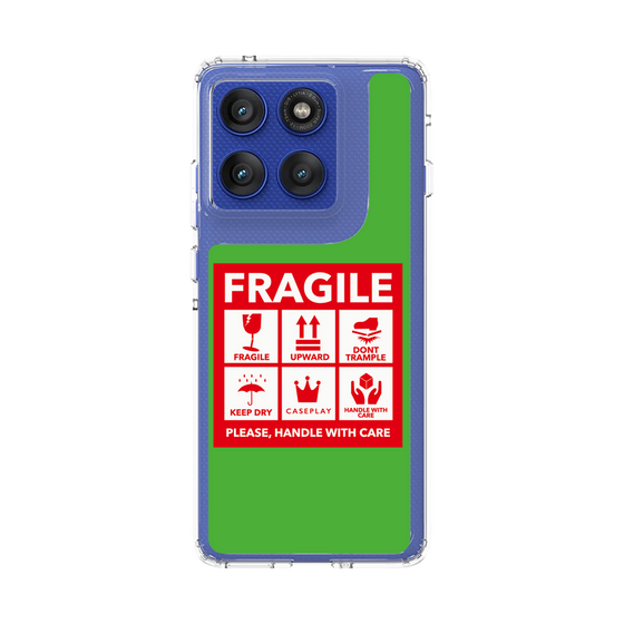 スリムプロテクションケース［ FRAGILE Sticker - Green ］