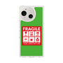 スリムプロテクションケース［ FRAGILE Sticker - Green ］